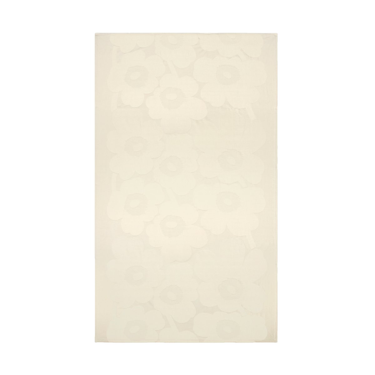 Marimekko Nappe Unikko 140x250 cm White-off white