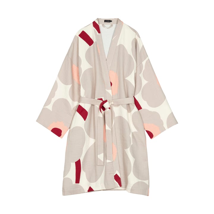 Peignoir Unikko - Powder-grey-cherry-pink, L - Marimekko