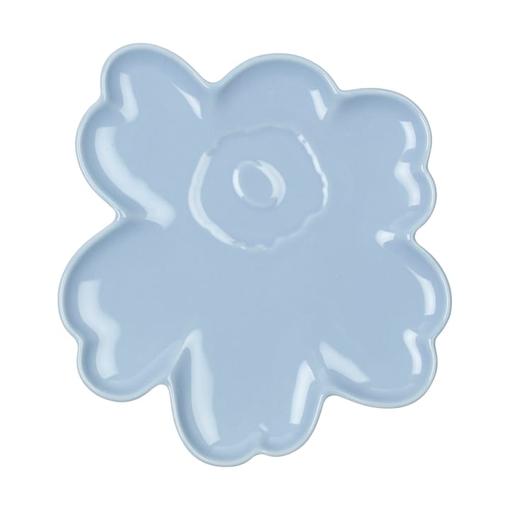 Plat Unikko Shape 20 cm - Bleu - Marimekko