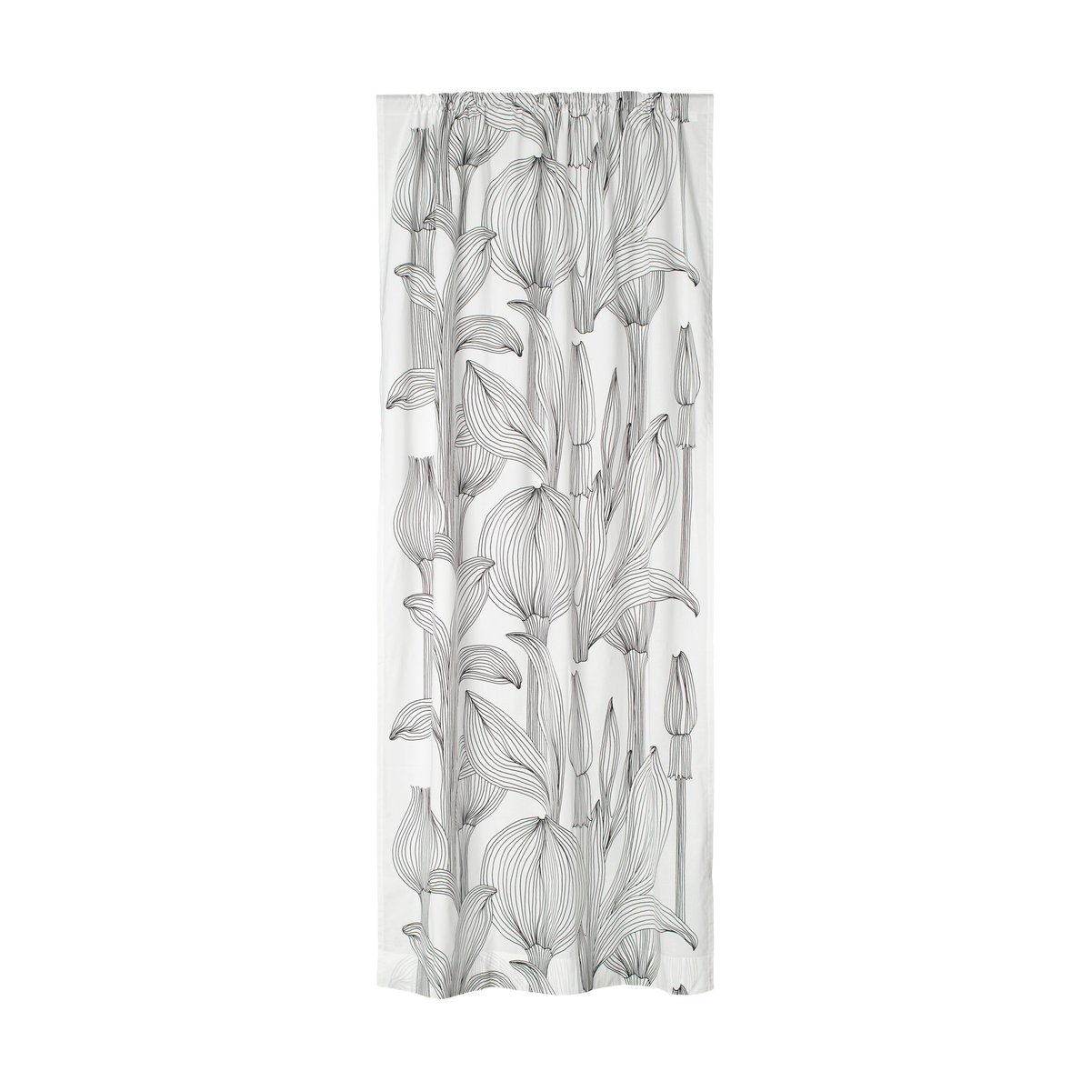 Marimekko Rideau Kukat Puhkeavat 135x245 cm White-black