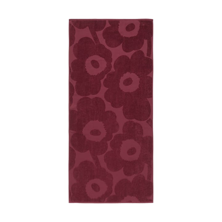 Serviette de bain solide Unikko 70x150 cm, Rouge foncé Marimekko