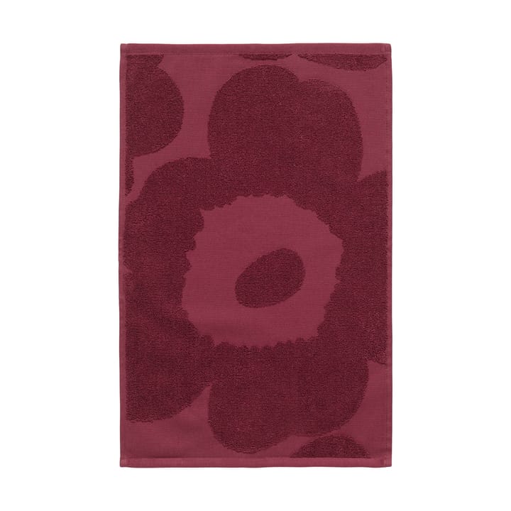 Serviette d'invité unie Unikko 32x50 cm - Rouge foncé - Marimekko