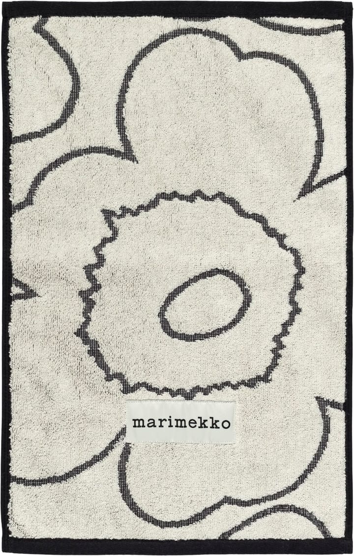 Serviette Piirto Unikko 30x50 cm - Ivory-black - Marimekko