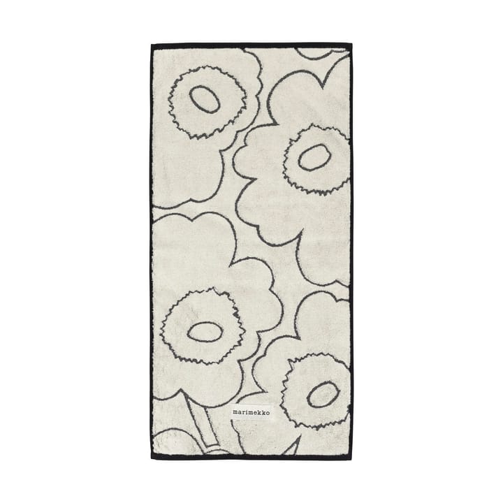 Serviette Piirto Unikko 50x100 cm - Ivory-black - Marimekko