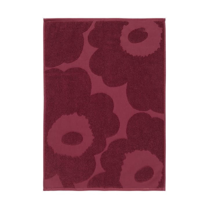 Serviette solide Unikko 50x70 cm - Rouge foncé - Marimekko