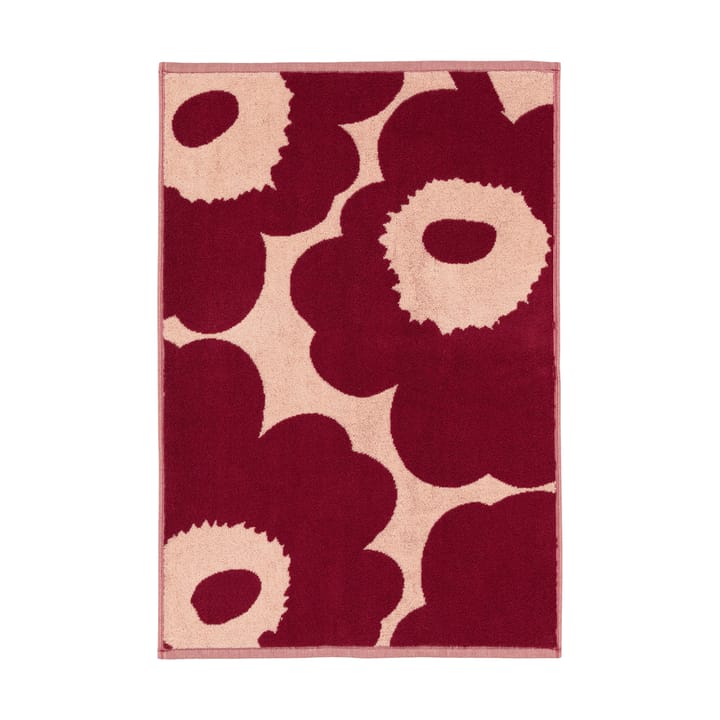 Serviette Unikko 50x70 cm - Pink-dark cherry - Marimekko