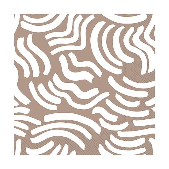 Serviettes Hyräily 33x33 cm, Pack de 20, Marron clair Marimekko