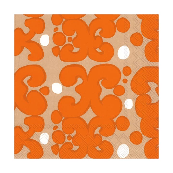 Serviettes Keidas 33x33 cm, Pack de 20, Orange Marimekko