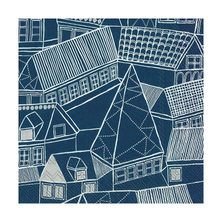 Serviettes Kujiila 33x33 cm, Pack de 20 - Bleu-argenté - Marimekko