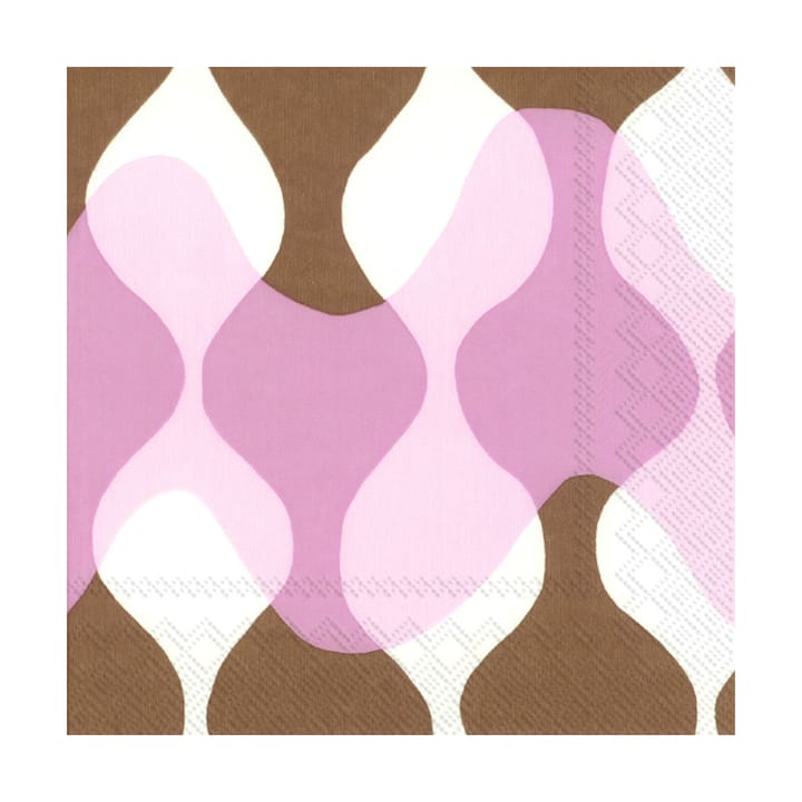 Serviettes Lokki pergola 33x33 cm, Pack de 20 - Rosier - Marimekko