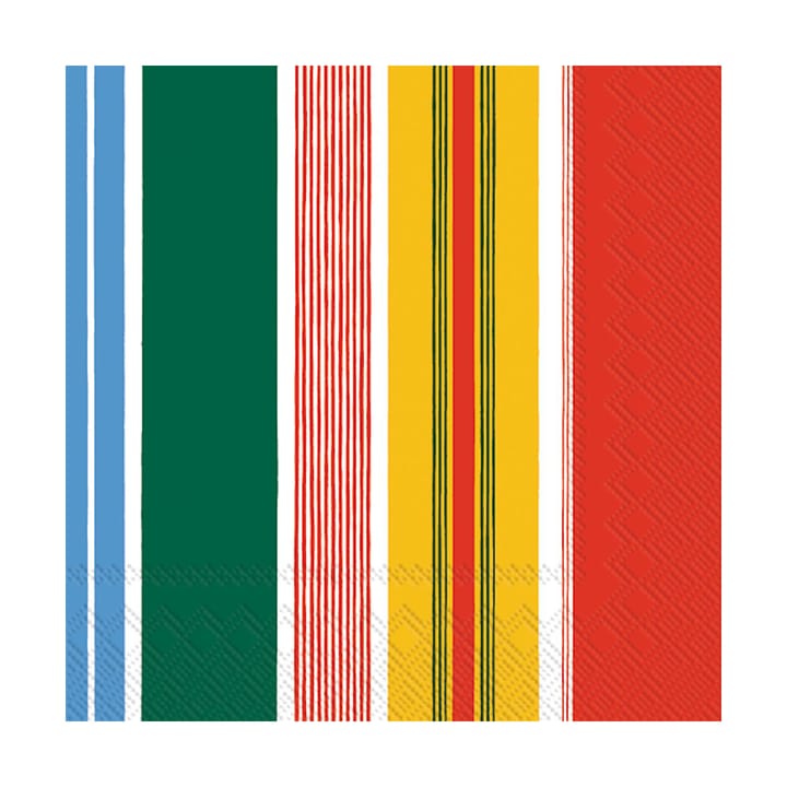 Serviettes Paraati 33x33 cm, Pack de 20 - Jaune-rouge - Marimekko