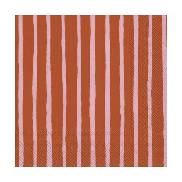 Serviettes Piccolo 33x33 cm , Pack de 20, Rose-orange Marimekko