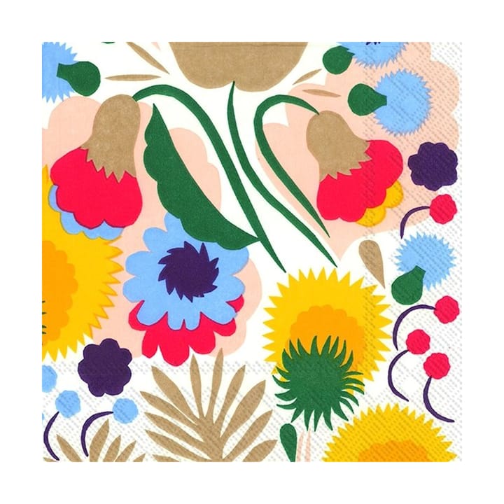 Serviettes Pikkukellukka 33x33 cm, Lot de 20 - Multi - Marimekko