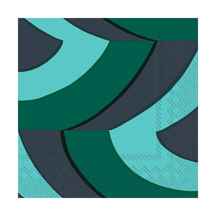 Serviettes Savanni 33x33 cm, Pack de 20, Vert Marimekko