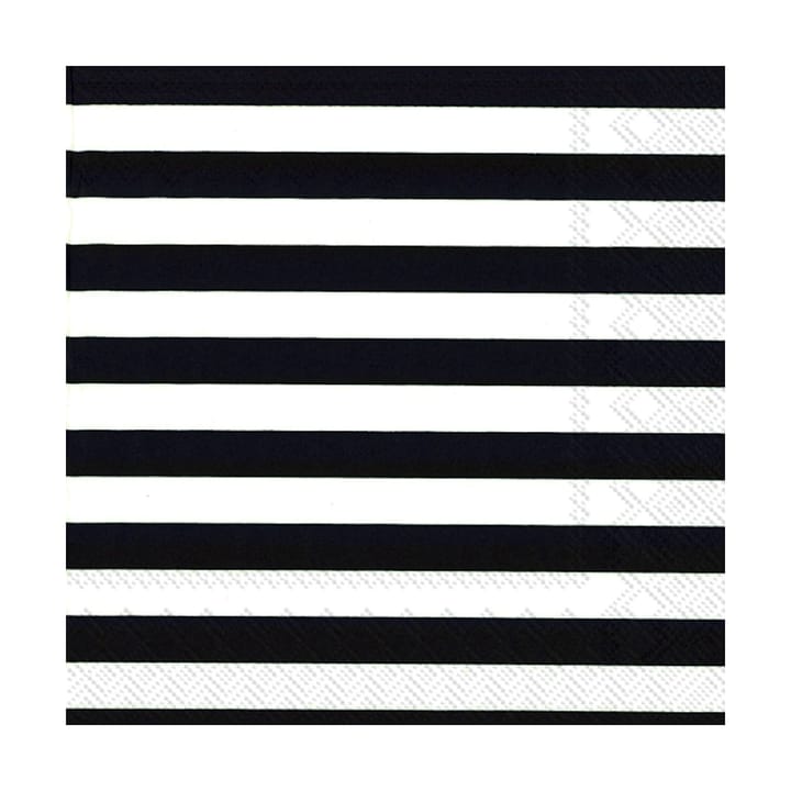 Serviettes Tasaraita 33x33 cm , Pack de 20, Noir Marimekko