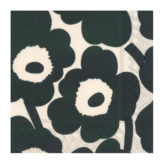 Serviettes Unikko 33x33 cm, Lot de 21 - Cream green - Marimekko