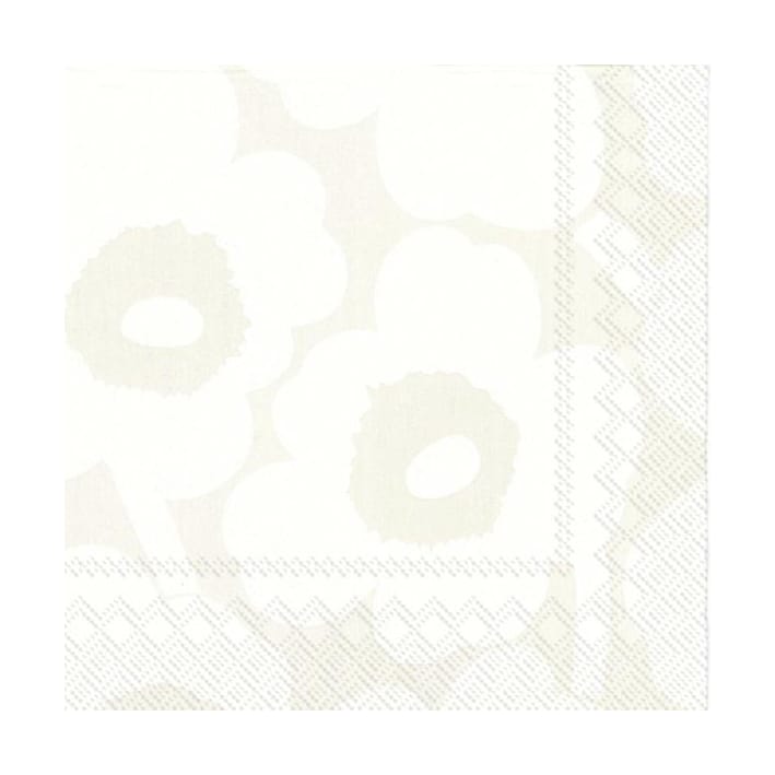 Serviettes Unikko 33x33 cm, Lot de 21 - White-grey - Marimekko