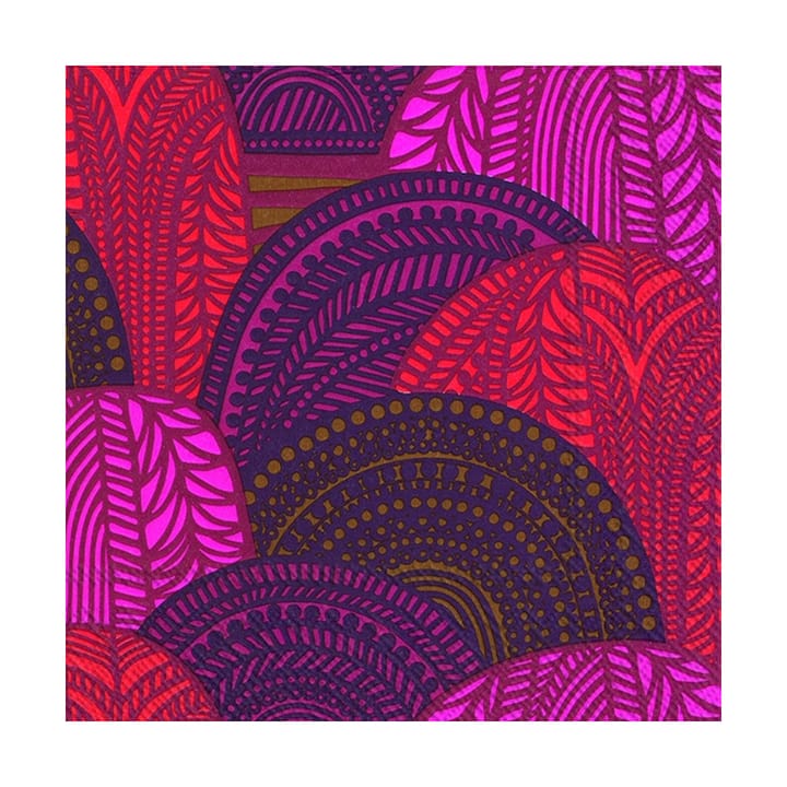 Serviettes Vuorilaakso 33x33 cm, Lot de 20 - Rouge - Marimekko