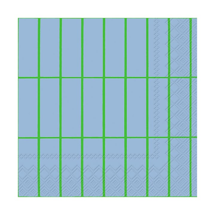 Set de 20 serviettes Tiiliskivi 33x33 cm - Bleu-vert clair - Marimekko