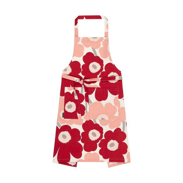 Tablier Pieni Unikko - Cotton-dark cherry-rosa - Marimekko