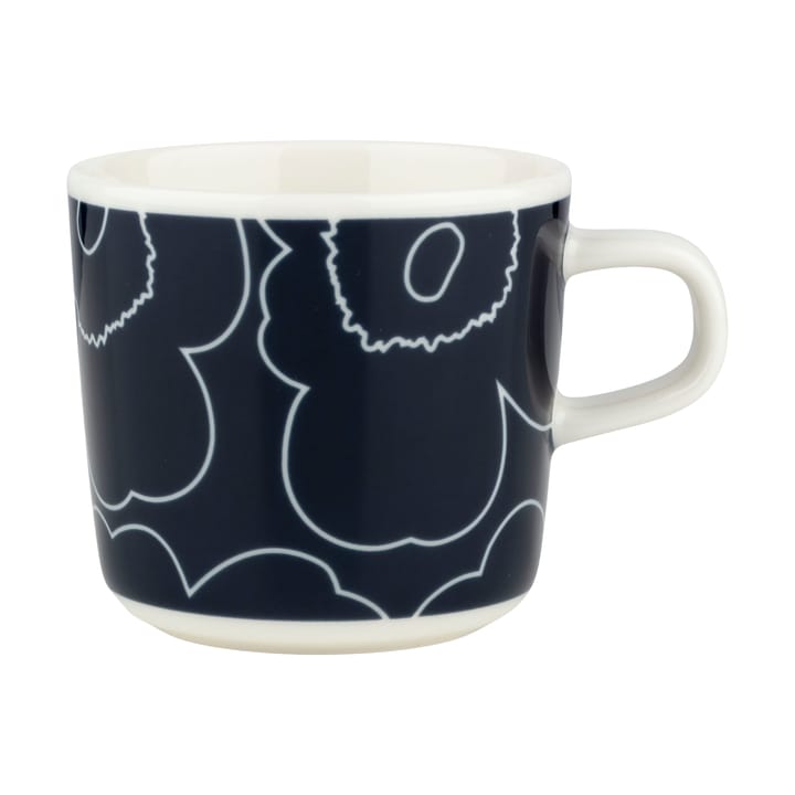 Tasse à café Piirto Unikko 20 cl - White-dark blue - Marimekko