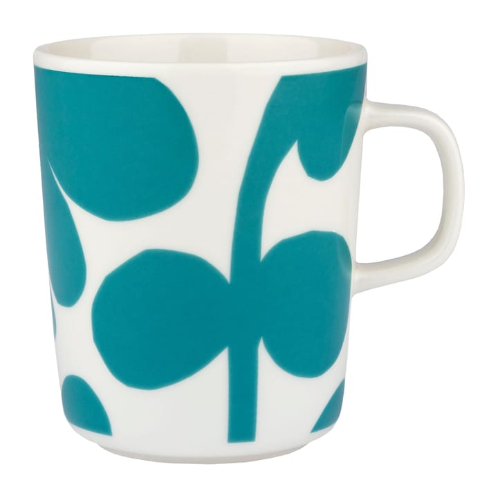 Tasse Leikko 25 cl, Blanc-turquoise Marimekko