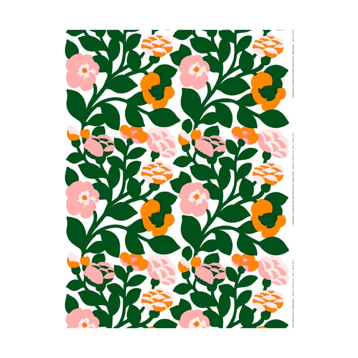 Tissu Green green - Vert-orange - Marimekko