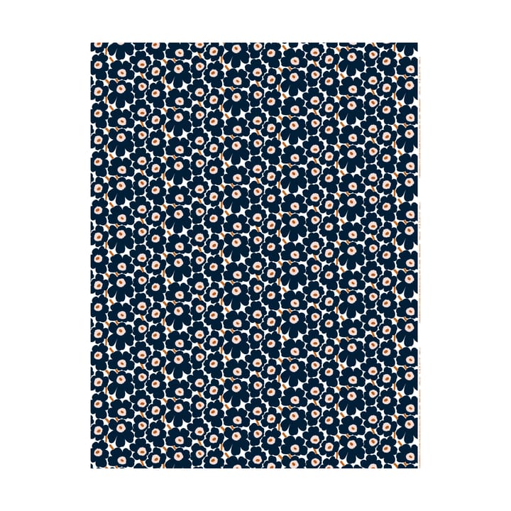 Tissu Mini Unikko - White-dark navy-powder-tile - Marimekko