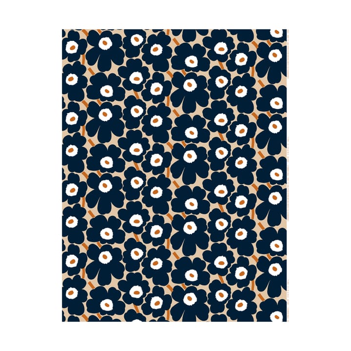 Tissu Pieni Unikko coton - Light brown-coal-tile - Marimekko