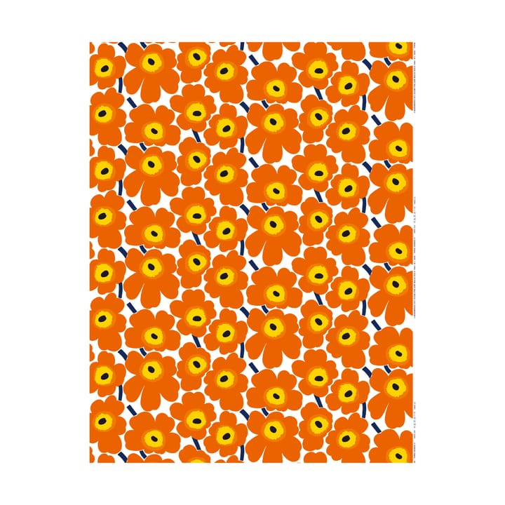 Tissu Pieni Unikko coton - Orange - Marimekko