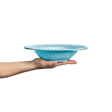 Assiette creuse Bubbles 25 cm - Turquoise - Mateus