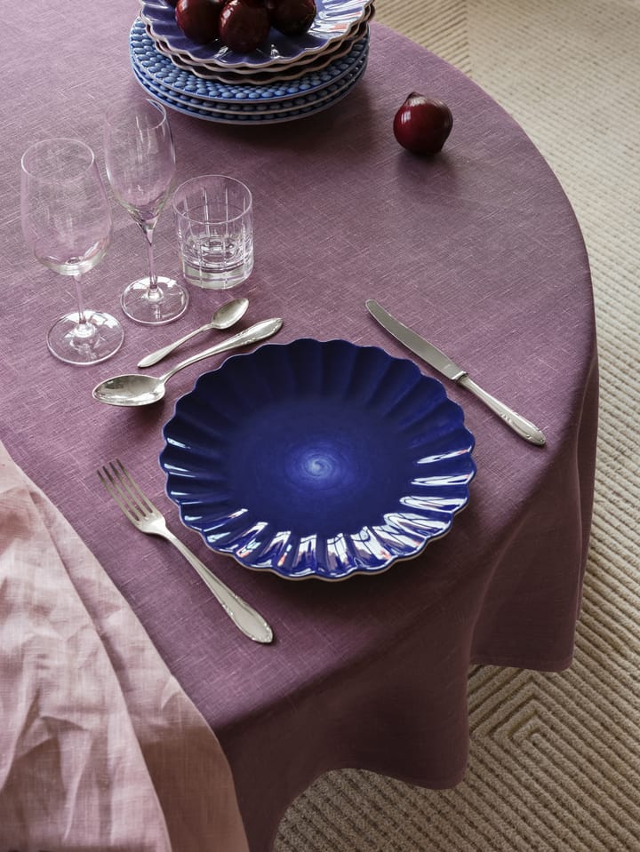 Assiette Oyster 28 cm, Bleu Mateus