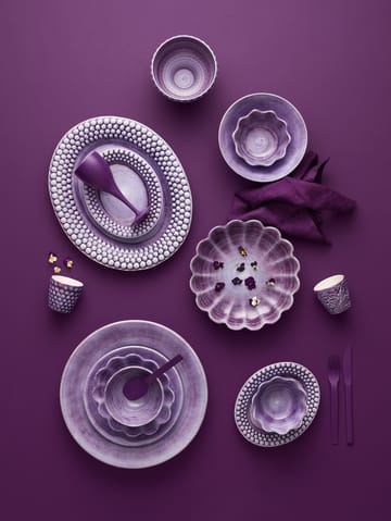 Plat ovale Bubbles 20 cm - Violette - Mateus