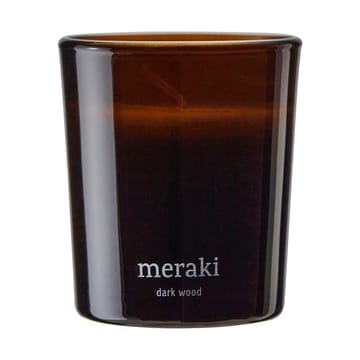 Bougie parfumée Meraki 12 heures lot de 2 - Bois foncé - Meraki