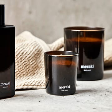 Bougie parfumée Meraki 12 heures lot de 2 - Bois foncé - Meraki