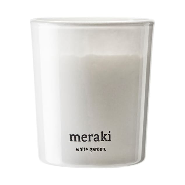 Bougie parfumée Meraki 12 heures lot de 2, Jardin blanc Meraki