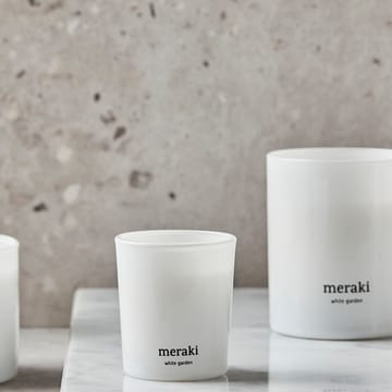 Bougie parfumée Meraki 12 heures lot de 2 - Jardin blanc - Meraki