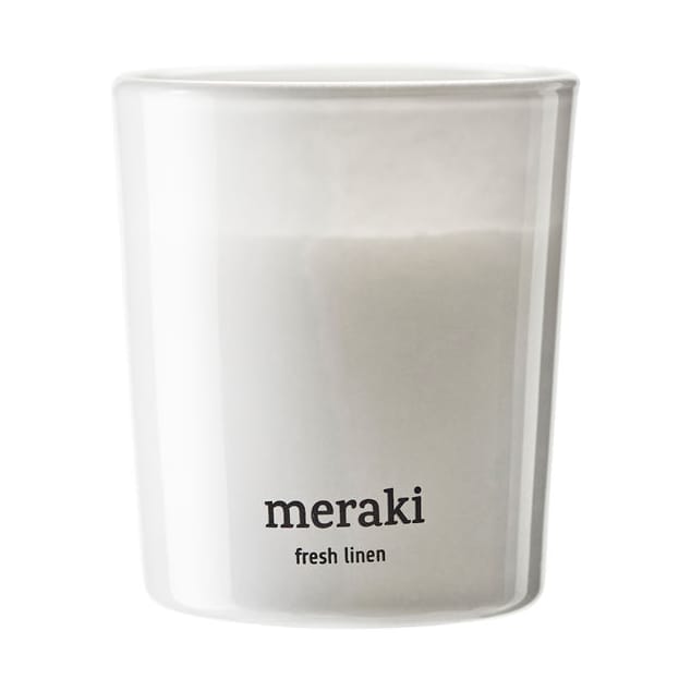 Bougie parfumée Meraki 12 heures lot de 2, Linge Frais Meraki