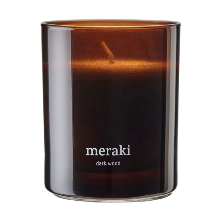 Bougie parfumée Meraki, 35 heures, Bois foncé Meraki