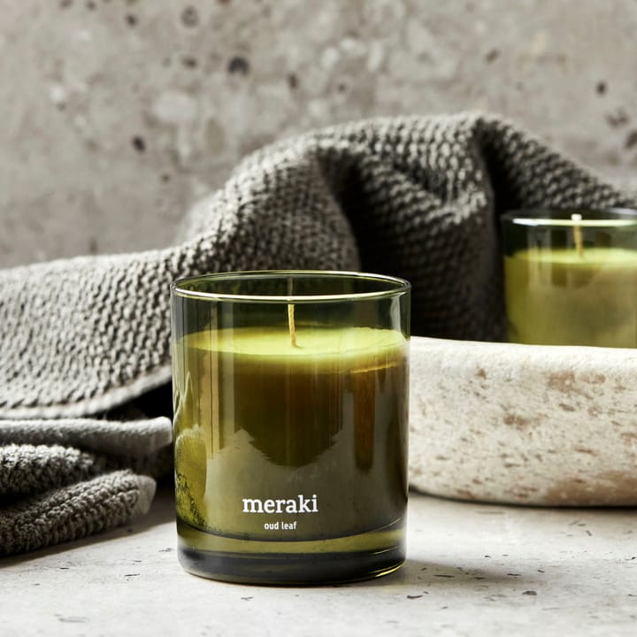 Bougie parfumée Meraki, 35 heures, Feuille d'Oud Meraki