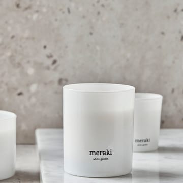 Bougie parfumée Meraki, 35 heures - Jardin blanc - Meraki