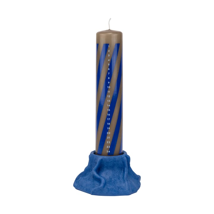 Bougeoir en lave Art Piece Ø 12,5 cm, Cobalt Mette Ditmer