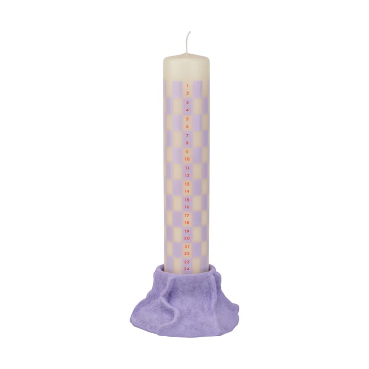 Bougeoir en lave Art Piece Ø 12,5 cm, Lilas clair Mette Ditmer