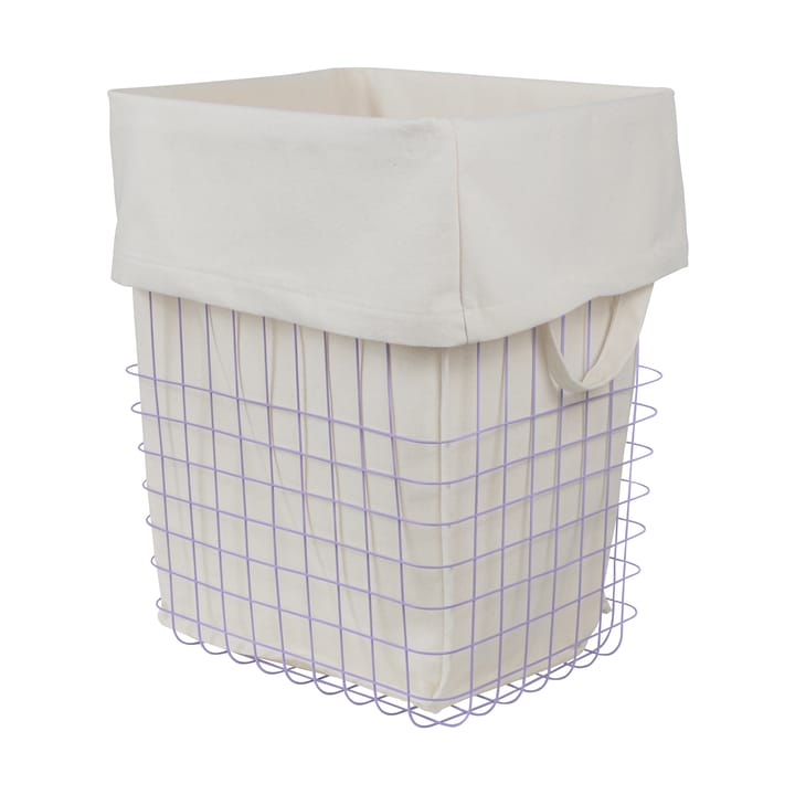 Panier de rangement Store-it avec sac en coton, large - Lilas - Mette Ditmer