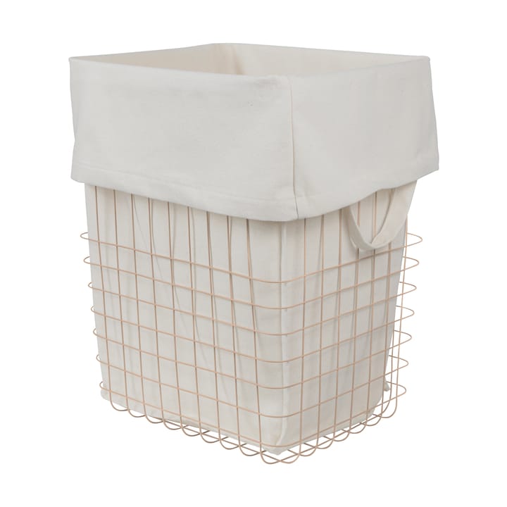 Panier de rangement Store-it avec sac en coton, large - Sable - Mette Ditmer