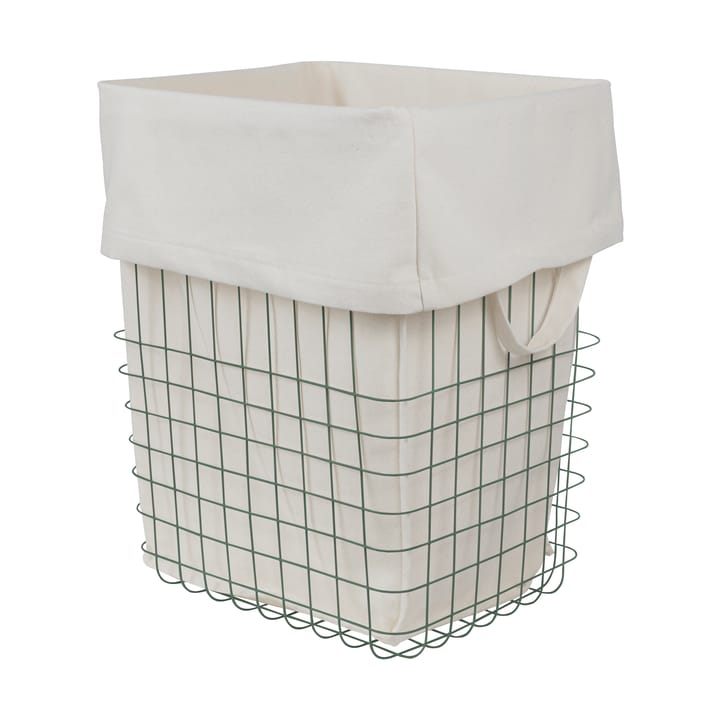 Panier de rangement Store-it avec sac en coton, large - Thyme vert - Mette Ditmer