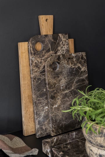 Plateau Marble medium 20x30 cm - Brown - Mette Ditmer