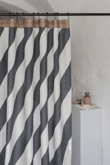 Rideau de douche Diagonal 150x200 cm - Gris foncé - Mette Ditmer