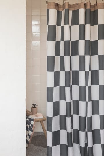 Rideau de douche Retro 150x200 cm - Gris foncé - Mette Ditmer