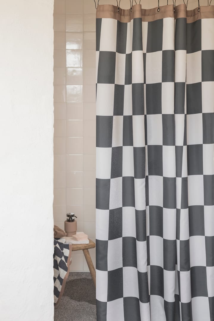 Rideau de douche Retro 150x200 cm, Gris foncé Mette Ditmer